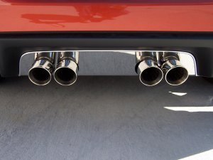 C6 Corvette NPP & Dual Mode Exhaust Polished filler panel